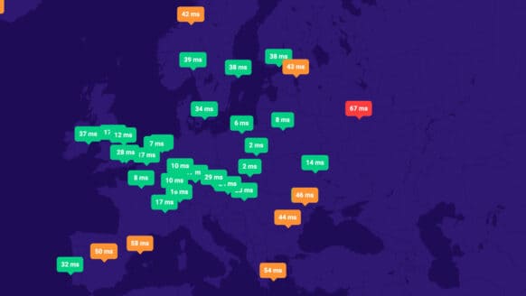 Benchmark DNS dhosting: wyniki testu - Europa