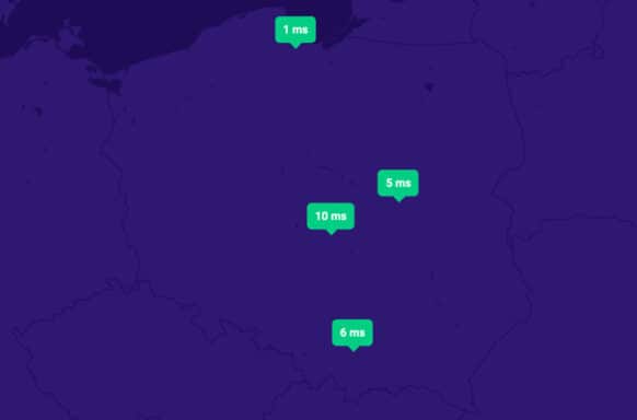 Test szybkości DNS w HashMagnet: Polska