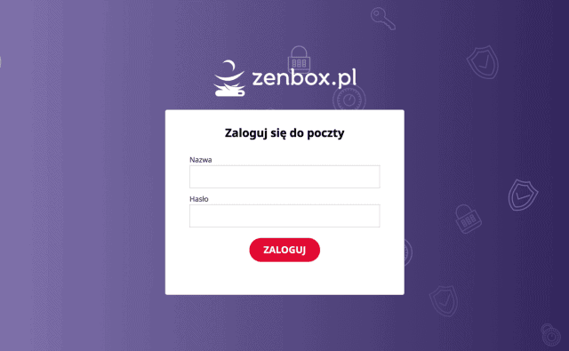 Webmail Zenbox - logowanie